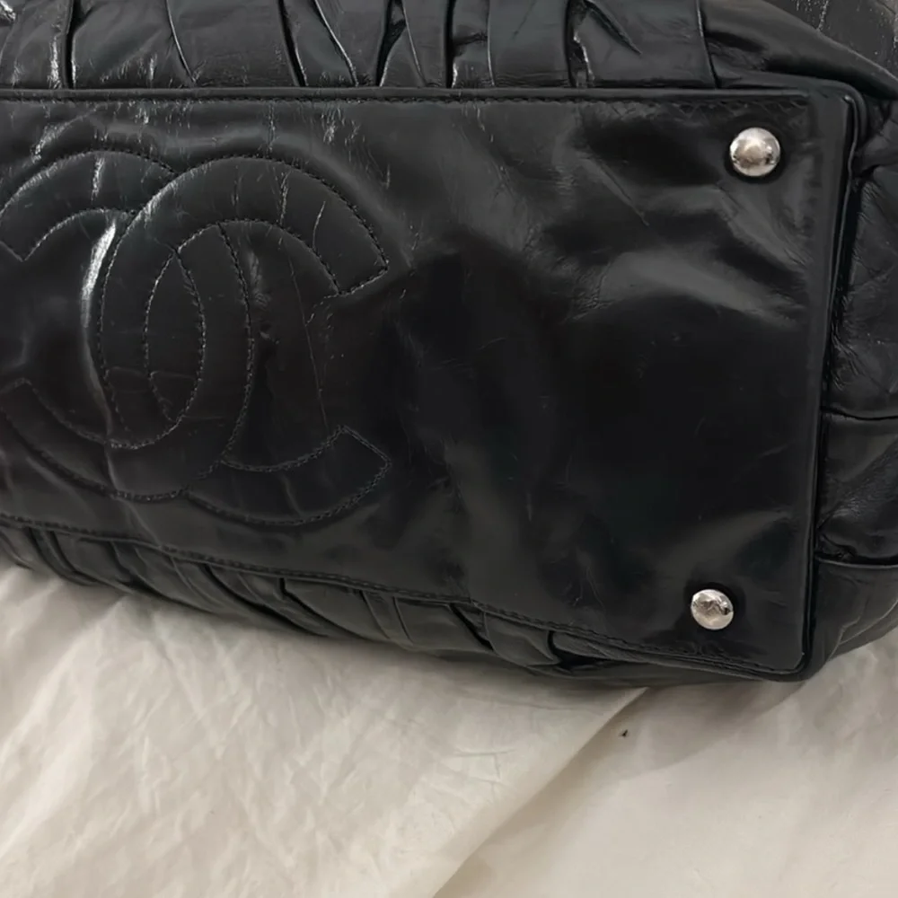 Chanel CC Glazed Twisted Tote/ Shoulder Bag